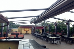 Gennius Retractable Pergola Awning For Restaurant Penthouse Dining Pergola Nyc