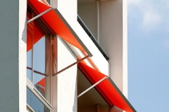 Orange awnings
